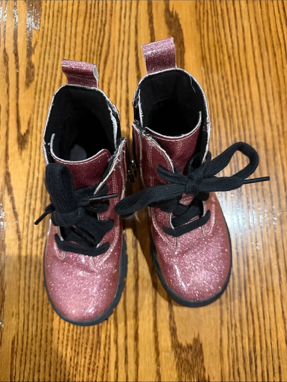 UGG Kids Sparkle Rose Lace-Up Boots